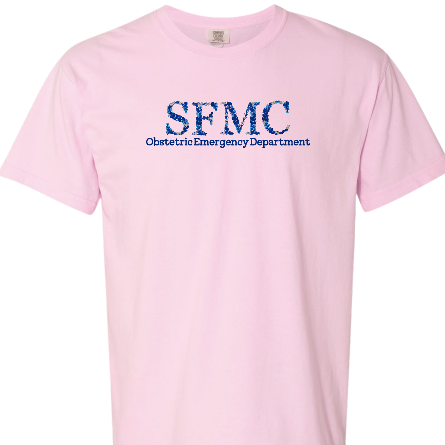 Floral SFMC OB Emergency Department T-shirt