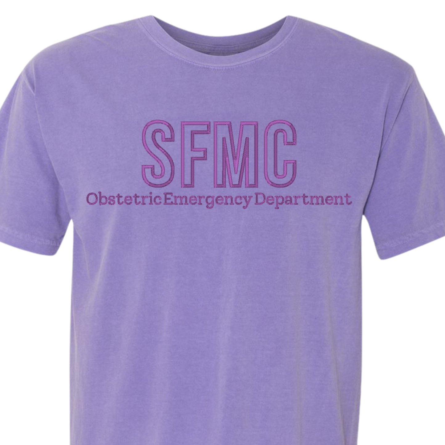 Monochromatic SFMC OB Emergency Department T-shirt