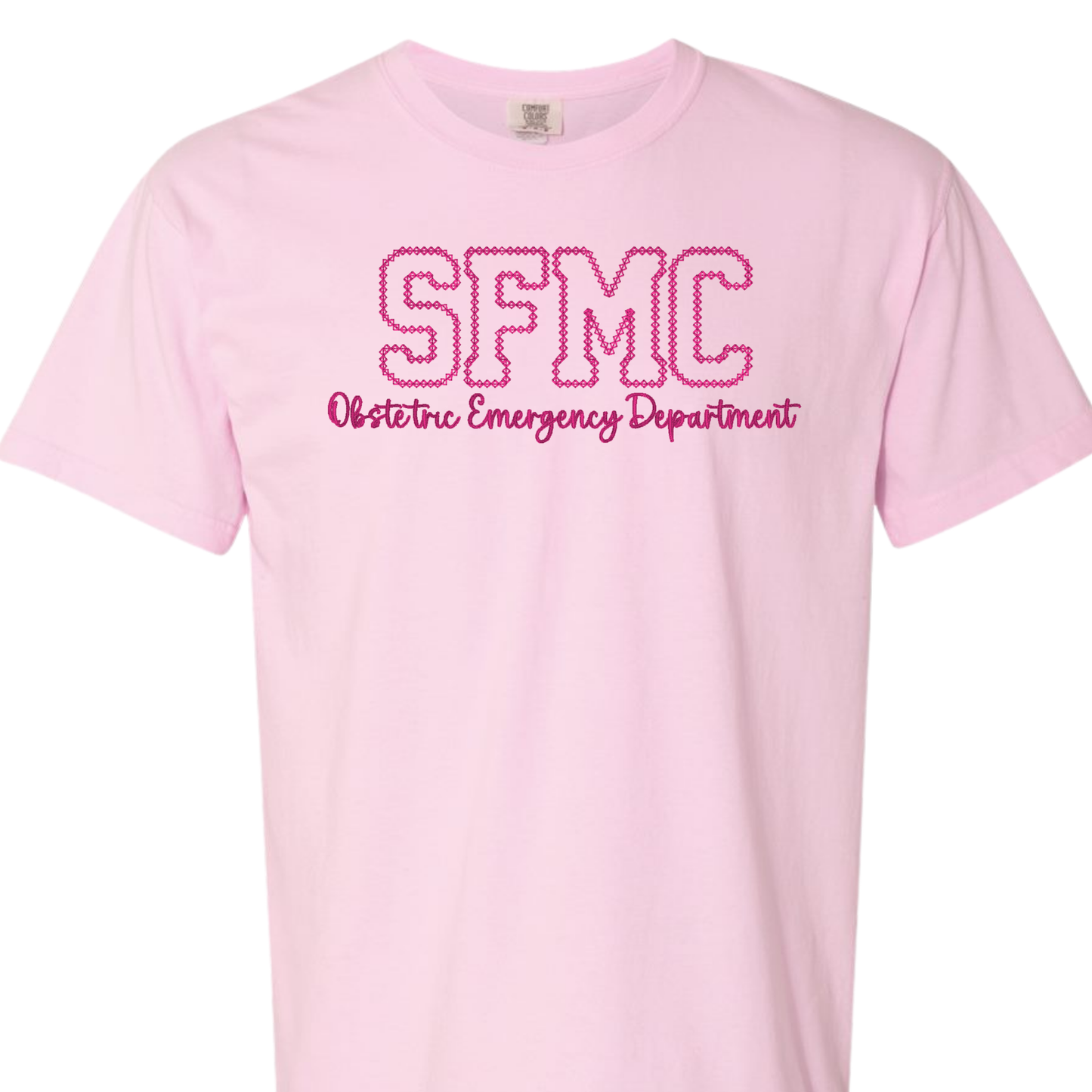 Monochromatic SFMC OB Emergency Department T-shirt