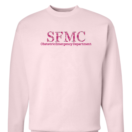 Floral SFMC OB Emergency Department Sweatshirt